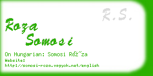 roza somosi business card